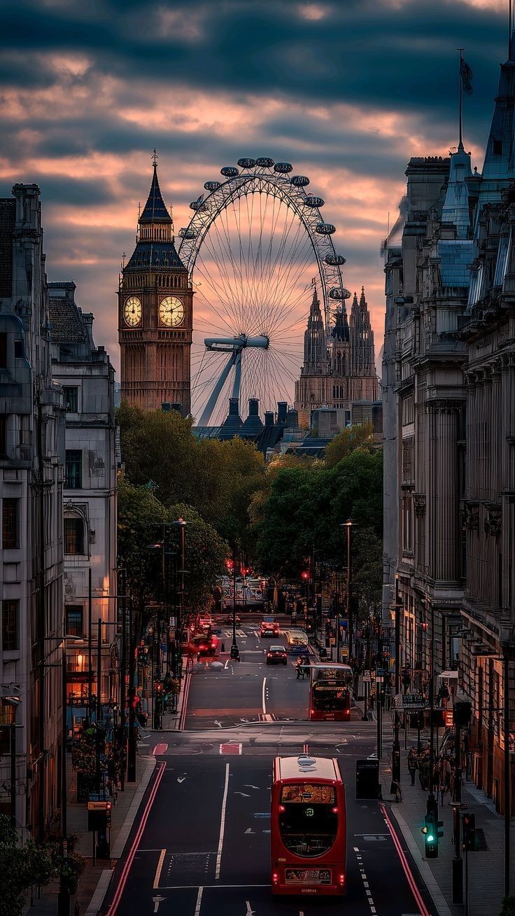 London at night