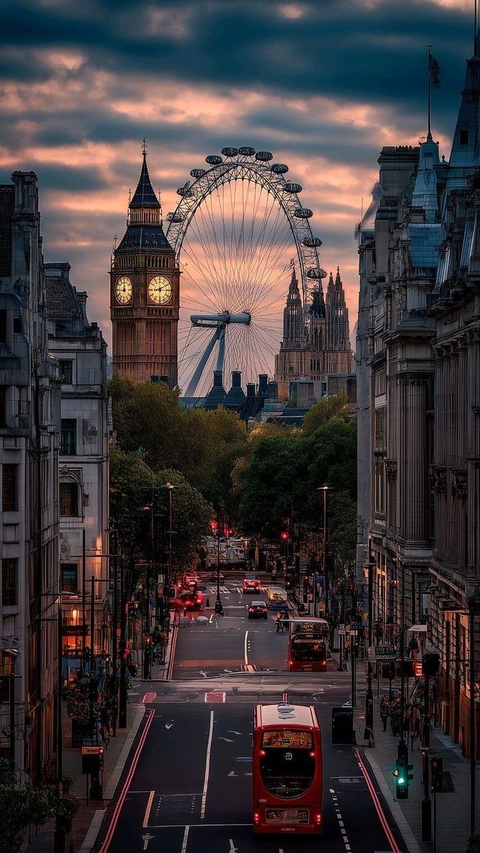 London at night